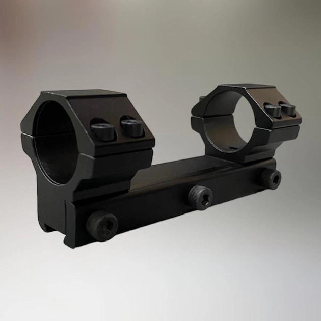 Кріплення для прицілу: моноблок Leapers UTG Accushot, d – 25.4 мм, Medium (BH 14 мм), "Ластівчин хвіст", цільне, середній профіль - зображення 1