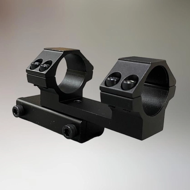 Кріплення для прицілу: моноблок Leapers UTG Accushot Offset, d – 25.4mm, High (BH 21 мм), «Ластівчин хвіст», винос 38 мм - зображення 1