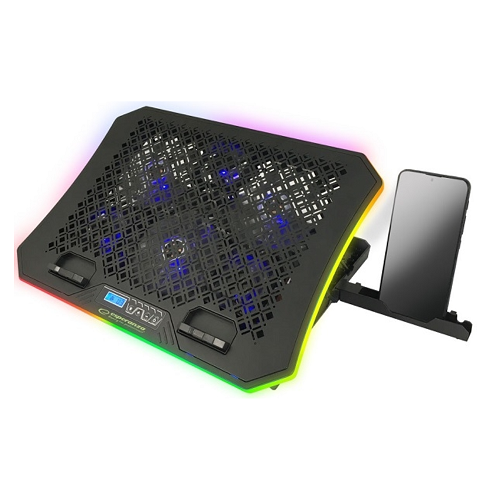 Подставка под ноутбук с RGB подсветкой Esperanza Notebook Cooling Pad EGC109 Galerne - Фото 2 Подставка под ноутбук с RGB подсветкой Esperanza Notebook Cooling Pad EGC109 Galerne - изображение 2