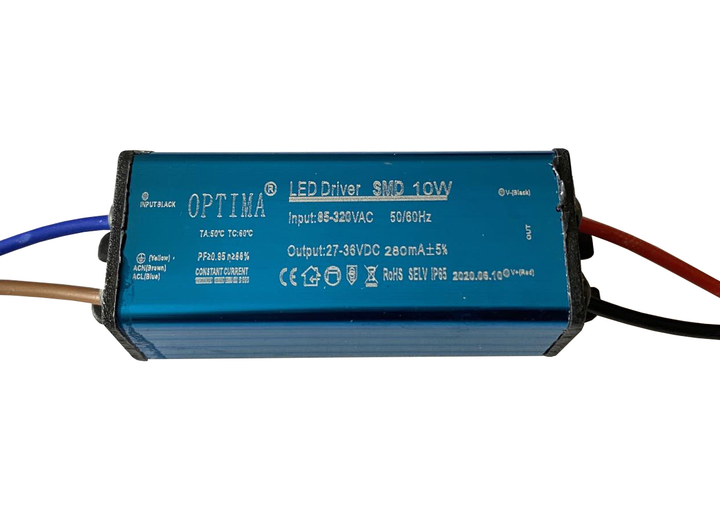 Драйвер для прожектора 10W, AC220V, DC16V-43V, IP65, 220mA (HP007)