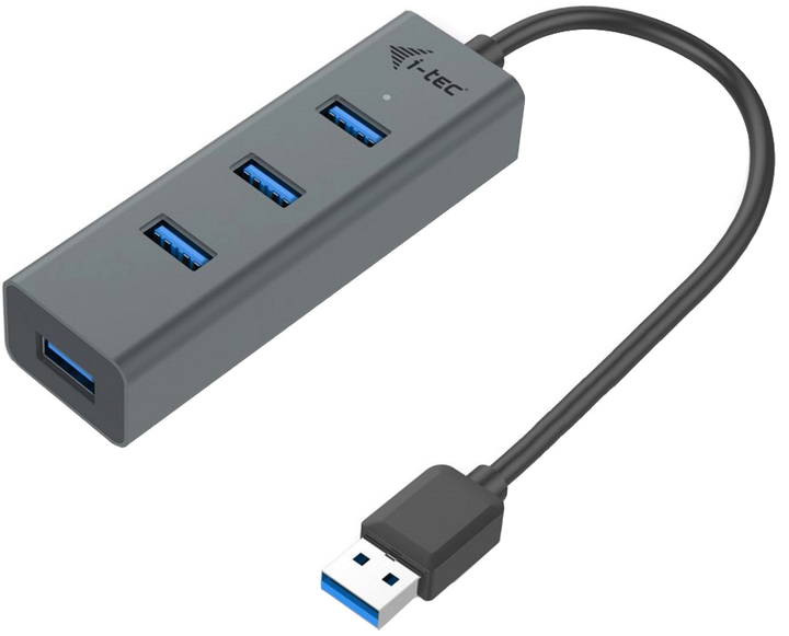 Hub USB i-Tec Metal USB 3.0 4-w-1 (U3HUBMETAL403) - obraz 1