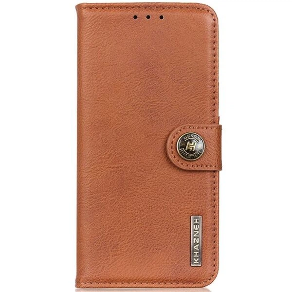 Чохол-книжка із застібкою KHAZNEH Wallet Cover для Xiaomi Redmi Note 13 Pro 4G / Poco M6 Pro - Brown - зображення 5