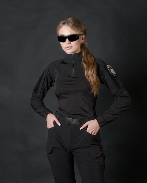 Сорочка тактична жіноча BEZET Combat чорний - XS - зображення 1