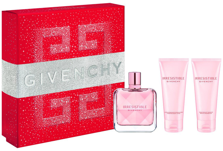 Zestaw damski Givenchy Irresistible Woda perfumowana damska 80 ml + Balsam do ciała 75 ml + Olejek do kąpieli i pod prysznic 75 ml (3274872449299) - obraz 1