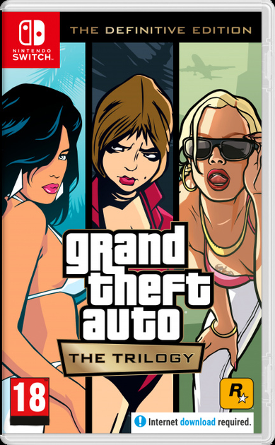 Гра Nintendo Switch Grand Theft Auto: The Trilogy - The Def.Ed. (Картридж) (45496429027) - зображення 1