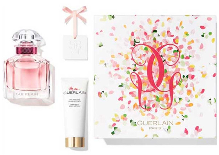 Набір жіночий Guerlain Mon Bloom Of Rose Туалетна вода 50 мл + Лосьйон для тіла 75 мл + Брелок-підвіска (3346470142343) - зображення 3