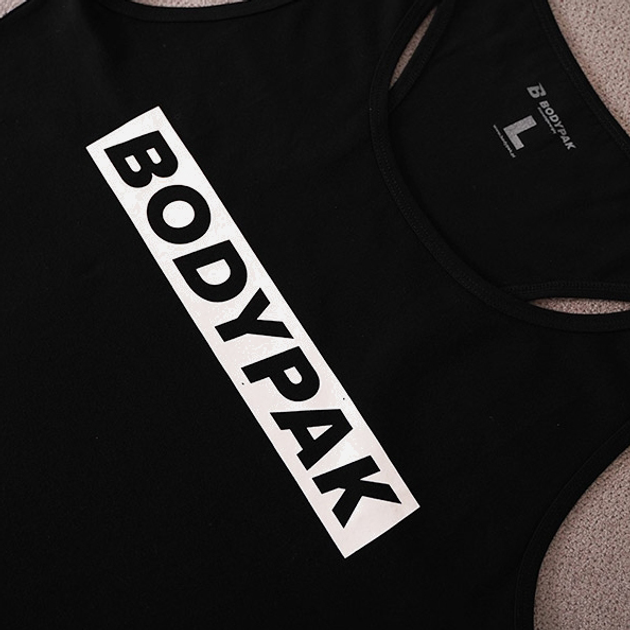 Спортивна майка для фітнесу жіноча Bodypak L Чорна (1000000000082) - зображення 3