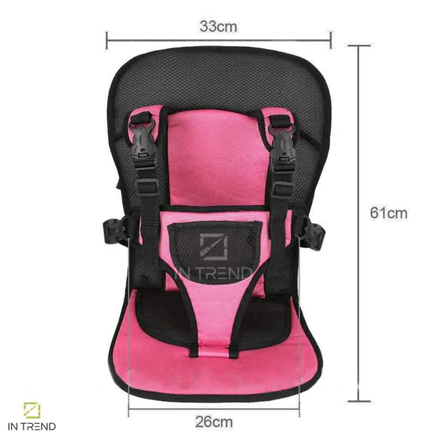 Автокресло детское портативное Standart Multi Function Розовый в машину для ребенка от 9 до 36 кг - изображение 4