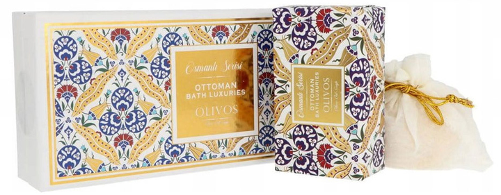 Набір Olivos Ottoman Bath Luxuries Pattern 1 Soap Bar 250 г + Granular Soap 100 г (8681917312114) - зображення 1