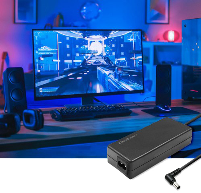 Блок живлення Qoltec Indoor 65 W Black (5901878510293) - зображення 3