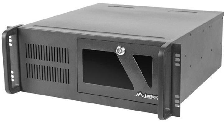 Obudowa serwerowa Lanberg ATX 450/10 19''/4U (SC01-4504-10B) - obraz 1