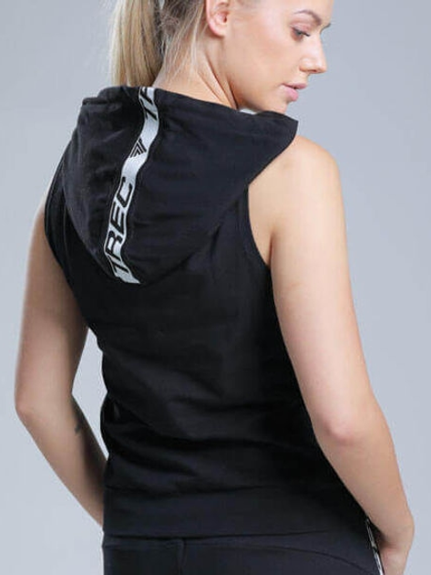 Bluza damska z kapturem z nadrukiem TREC WEAR TRECGIRL 01 STRIPE S Czarna (5902114035112) - obraz 3