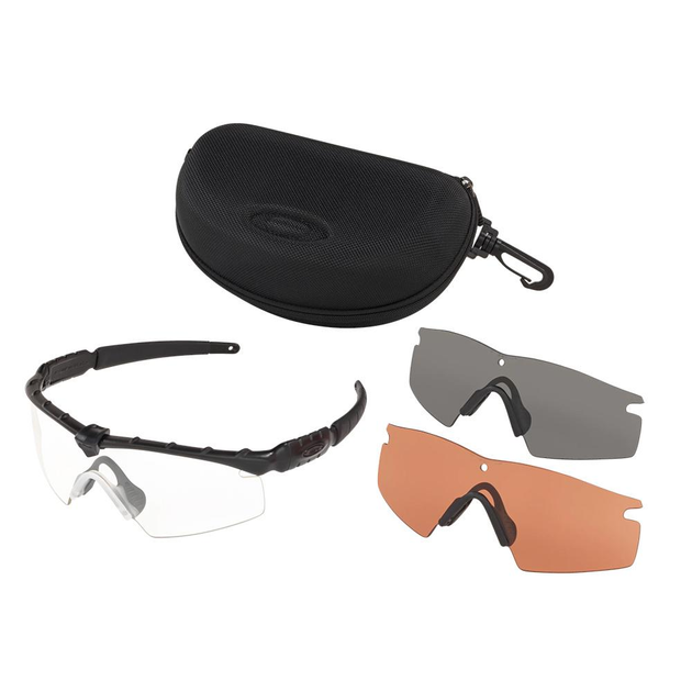 Балістичні тактичні окуляри Oakley SI Ballistic M Frame 2.0 Strike Array зі змінними лінзами: Прозора/Smoke Gray/VR28 Колір оправи: Чорний OKY-11-186 - зображення 1