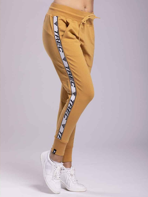 Spodnie sportowe TREC WEAR TRECGIRL 003 JOGGER STRIPE XS Beige (5902114035617) - obraz 1