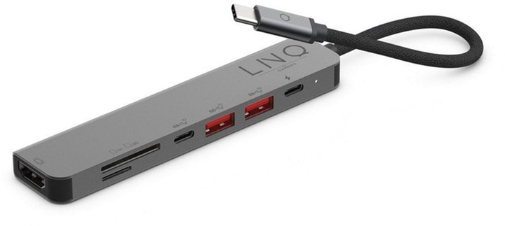 Hub USB Linq USB Type-C 7-w-1 (LQ48016) - obraz 1