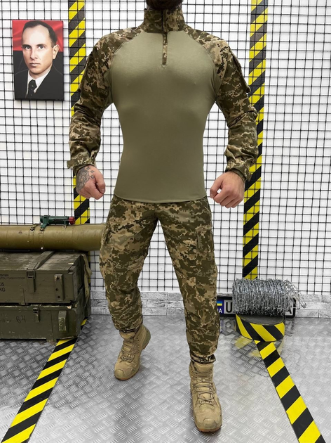 Тактический военный комплект Corsa ( Убакс + Штаны ), Камуфляж: Пиксель ВСУ, Размер: XL - изображение 1