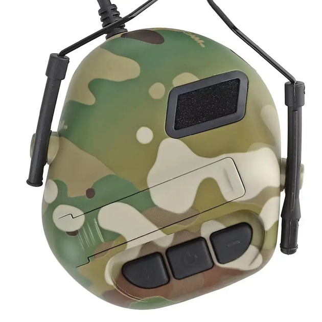 Наушники активные тактические на шлем под рейлы олива Active Helmet Headset Olive - изображение 2