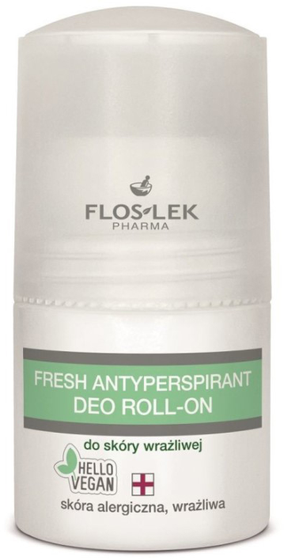 Гіпоалергенний дезодорант Floslek Fresh Antyperspirant Deo Roll-On 50 мл (5905043002828) - зображення 1