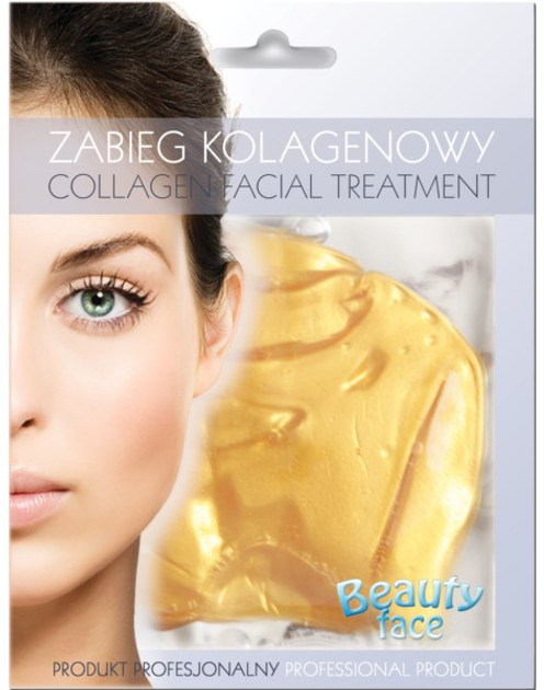 Колагенова маска для обличчя Beauty Face з 24k золотом (5902596328474) - зображення 1