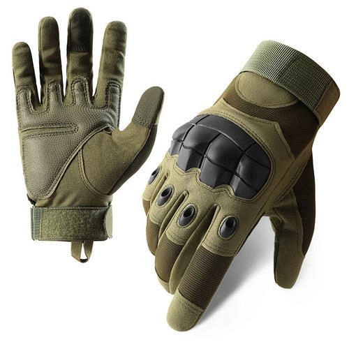 Рукавички тактичні сенсорні BDA; XL/10; Олива. Універсальні тактичні рукавички з пальцями. Армійські рукавички - зображення 2