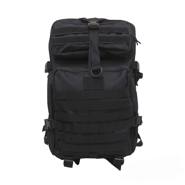 Армійський рюкзак 45 літрів чоловічий чорний тактичний солдатський - зображення 1