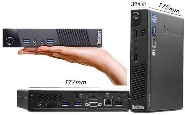 ミニPC lenovo ThinkCentre M93p 8GB SSD128GB Компьютер Lenovo ThinkCentre M93p Tiny (Intel Core i5-4570T/4Gb