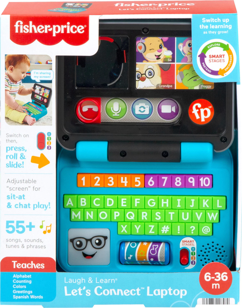 Ноутбук Fisher-Price навчальний для малюків HHX33 (194735078752) - зображення 5