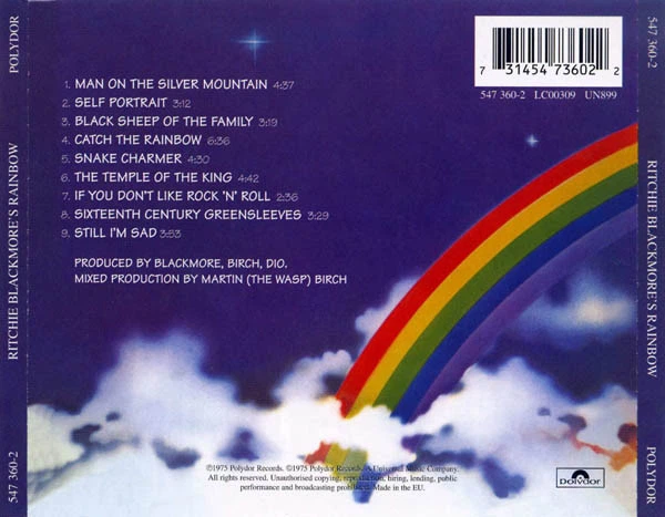Музичний CD диск Rainbow - Ritchie Blackmore'S Rainbow фірмовий