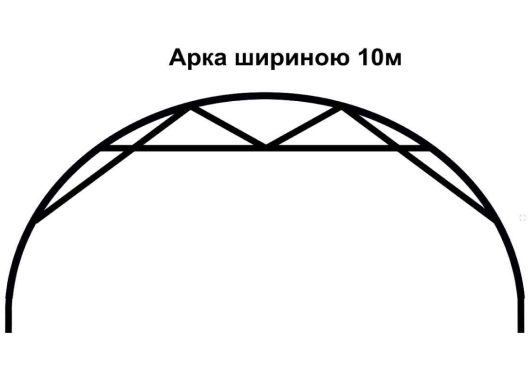 Каркас теплиці "Західна 10х10" під полікарбонат, розміром 10х10х4,5м - зображення 10