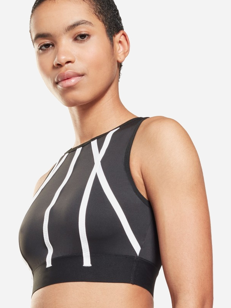 Top sportowy damski Reebok S Taped Tank GU5827 M Czarny (4064054974393) - obraz 3