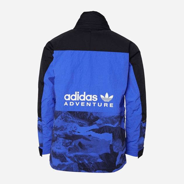 Kurtka Adidas Aop Outdoor Jkt H13578 S Niebieska/Czarna (4064055108865) - obraz 2