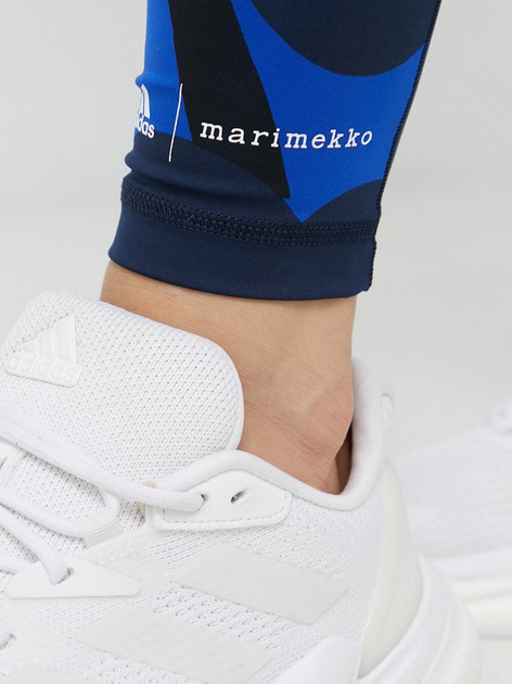 Спортивні легінси жіночі adidas Marimekk Bt L T GR8087 XXS Сині (4064057986232) - зображення 4