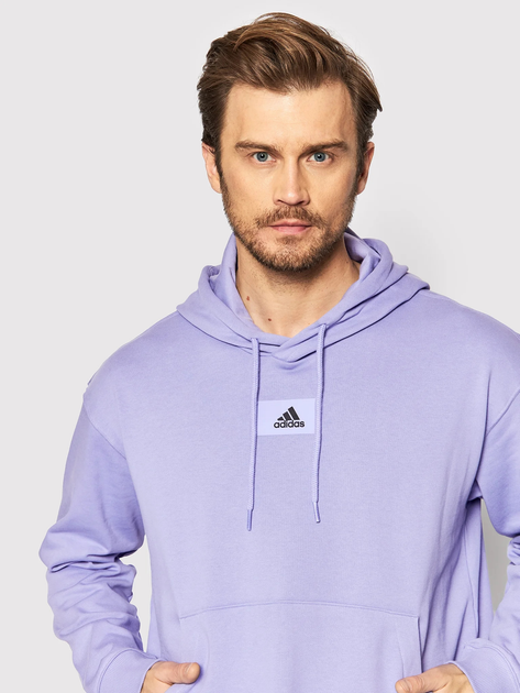 Bluza męska z kapturem Adidas M Fv Hd HE4360 XL Fioletowa (4065424218673) - obraz 3