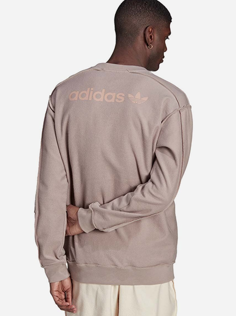 Bluza bez kaptura męska Adidas Loopback Crew HP0436 XS Różowa (4065426457957) - obraz 2