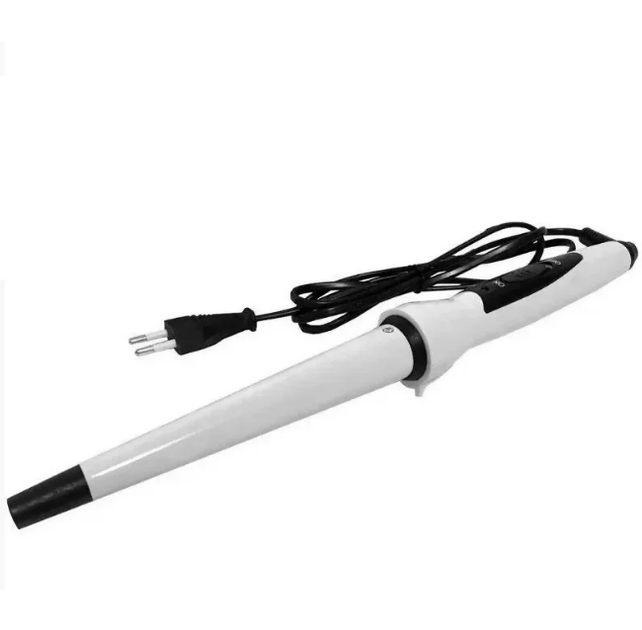 Конусна плойка для волосся з керамічним покриттям Geemy GM-2815 White/Black - зображення 9