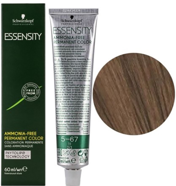 Farba dla włosów bez amoniaku Schwarzkopf Essensity Permanent Color Ammonia Free 5.60 Jasnobrązowa naturalna czekolada 60 ml (4045787599695) - obraz 1