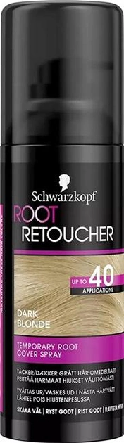 Tonująca farba na porost włosów w sprayu Schwarzkopf Root Retoucher Ciemny blond spray 120ml (8410436289573) - obraz 1
