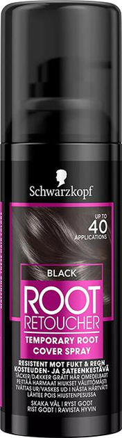 Tonująca farba na porost włosów w sprayu Schwarzkopf Root Retoucher Czarny spray 120ml (8410436289382) - obraz 1