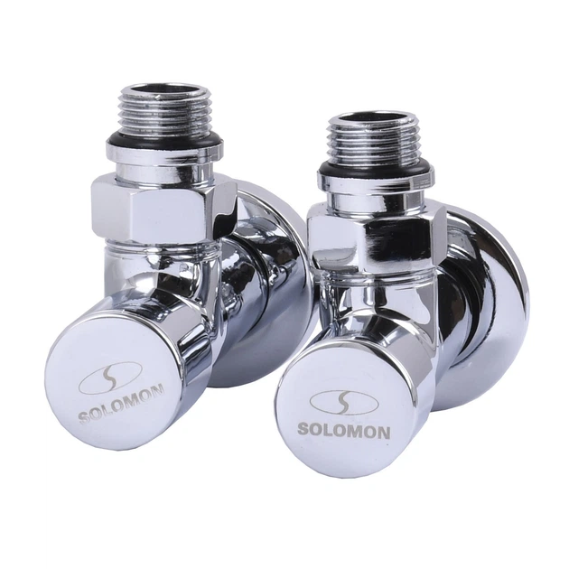 Кран вентильный угловой с американкой SOLOMON LUX 1/2″ CHROM 7777 (2шт.КОМПЛЕКТ) - изображение 6