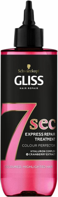 Pielęgnacja regenerująca do włosów Schwarzkopf Gliss 7 Sec Express Color 200 ml (8015700164633) - obraz 1
