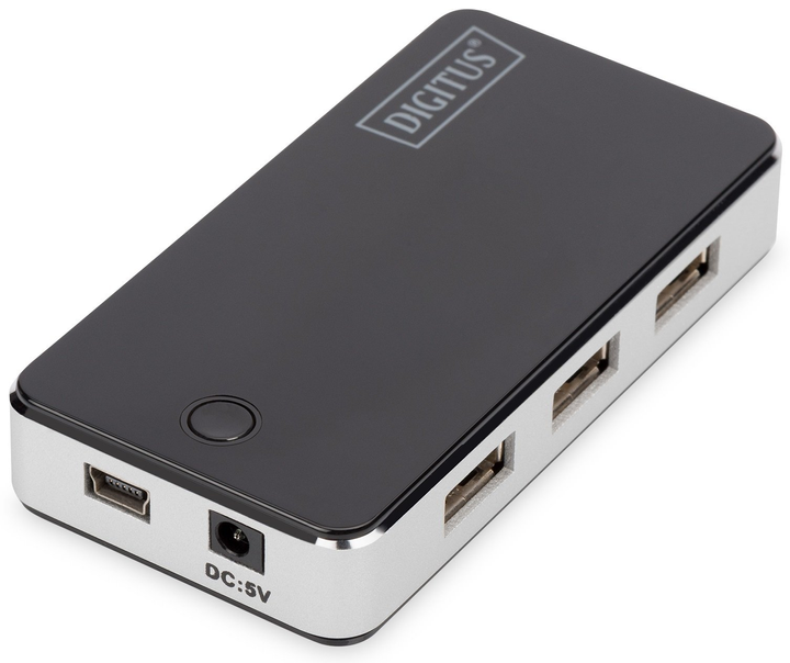 Hub USB Digitus miniUSB 7-w-1 (DA-70222) - obraz 1