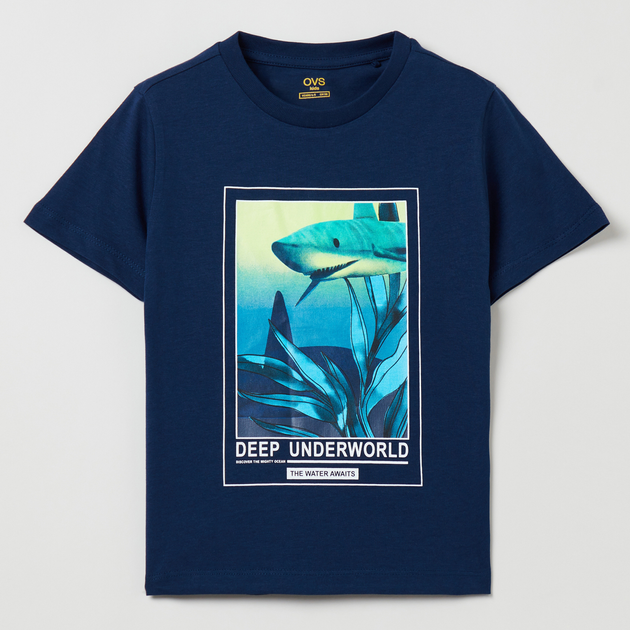 T-shirt dziecięcy OVS T-Shirt S/S Dress Blues 1799629 122 cm Niebieski (8056781060285) - obraz 1