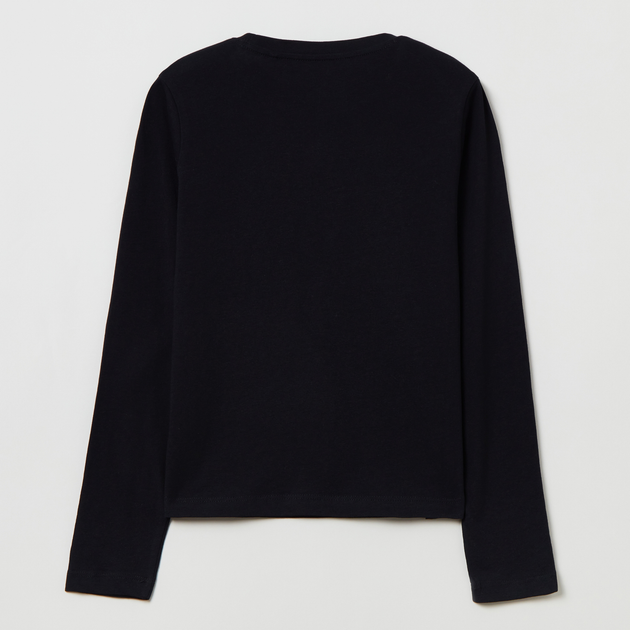 Longsleeve dla dzieci OVS T-Shirt L/S Jet Black 1817807 146 cm Czarny (8056781514429) - obraz 2