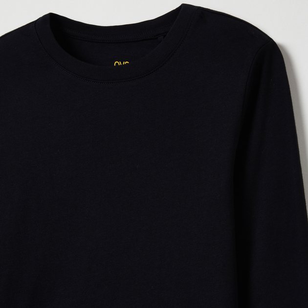 Longsleeve dla dzieci OVS T-Shirt L/S Jet Black 1817807 146 cm Czarny (8056781514429) - obraz 3