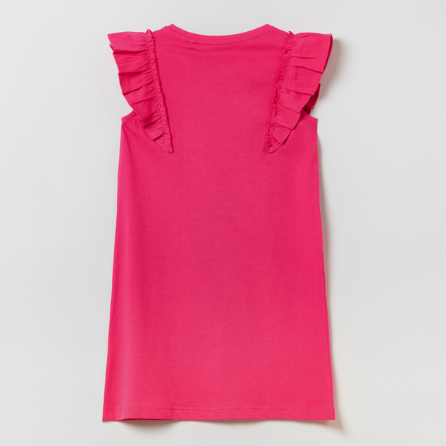 Дитяча сукня для дівчинки OVS Solid Dress 18-2140 Tpg 1803975 110 см Рожева (8056781105801) - зображення 2