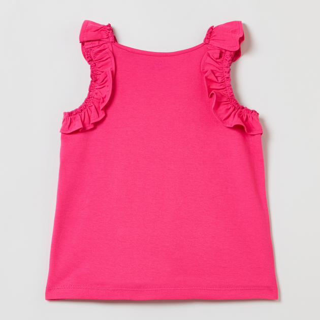 Koszulka na ramiączkach dziecięca dla dziewczynki OVS Solid Tank Lt Magenta 1800126 128 cm Różowa (8056781065020) - obraz 2