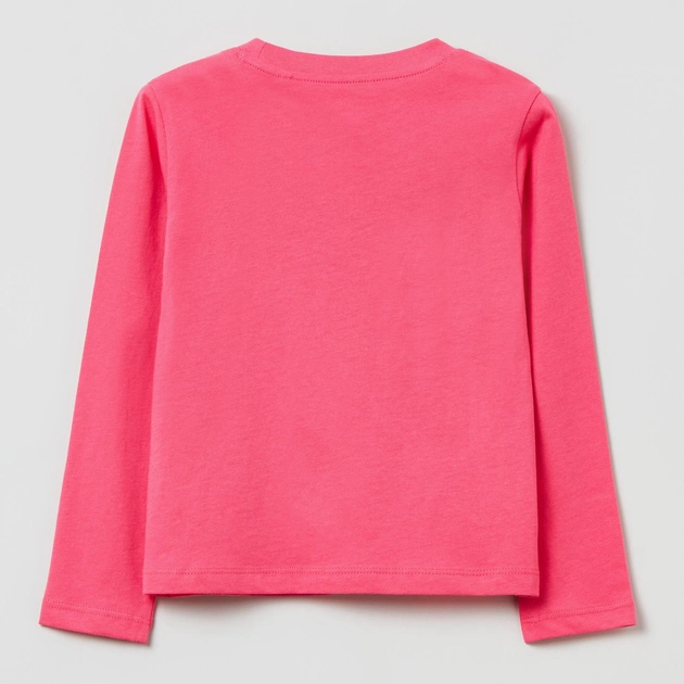 Koszulka z długim rękawem dziewczęca OVS Solid T-Shir Fandango Pin 1822512 110 cm Różowa (8056781593707) - obraz 2