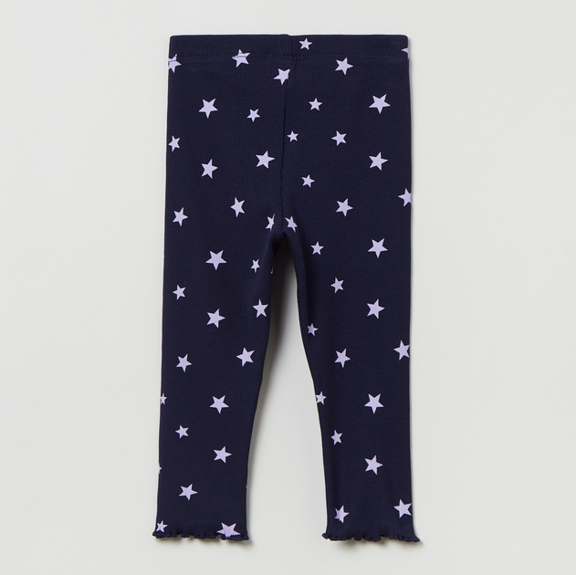 Legginsy dziecięce dla dziewczynki OVS Rib Leggings Insignia Blu 1817484 80 cm Niebieskie (8056781509586) - obraz 2