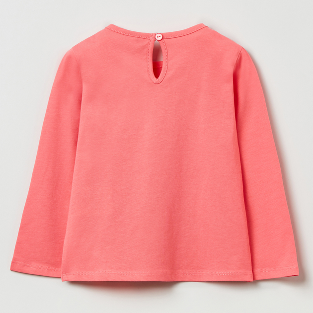 Koszulka z długim rękawem dziewczęca OVS T-Shirt W/Pr Shell Pink 1817543 80 cm Różowa (8056781510179) - obraz 2