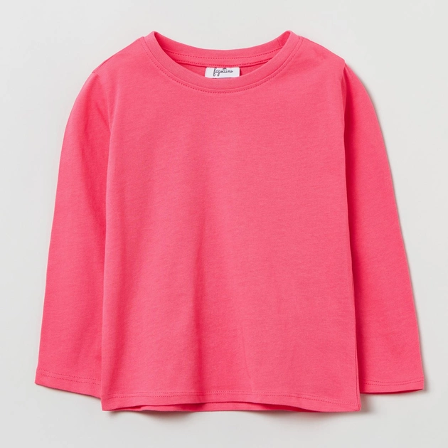Дитяча футболка з довгими рукавами для дівчинки OVS T-Shirt Soli Fandango Pin 1823675 80 см Рожева (8056781611234) - зображення 1